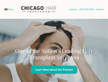 Tablet Screenshot of chicagohairinstitute.com